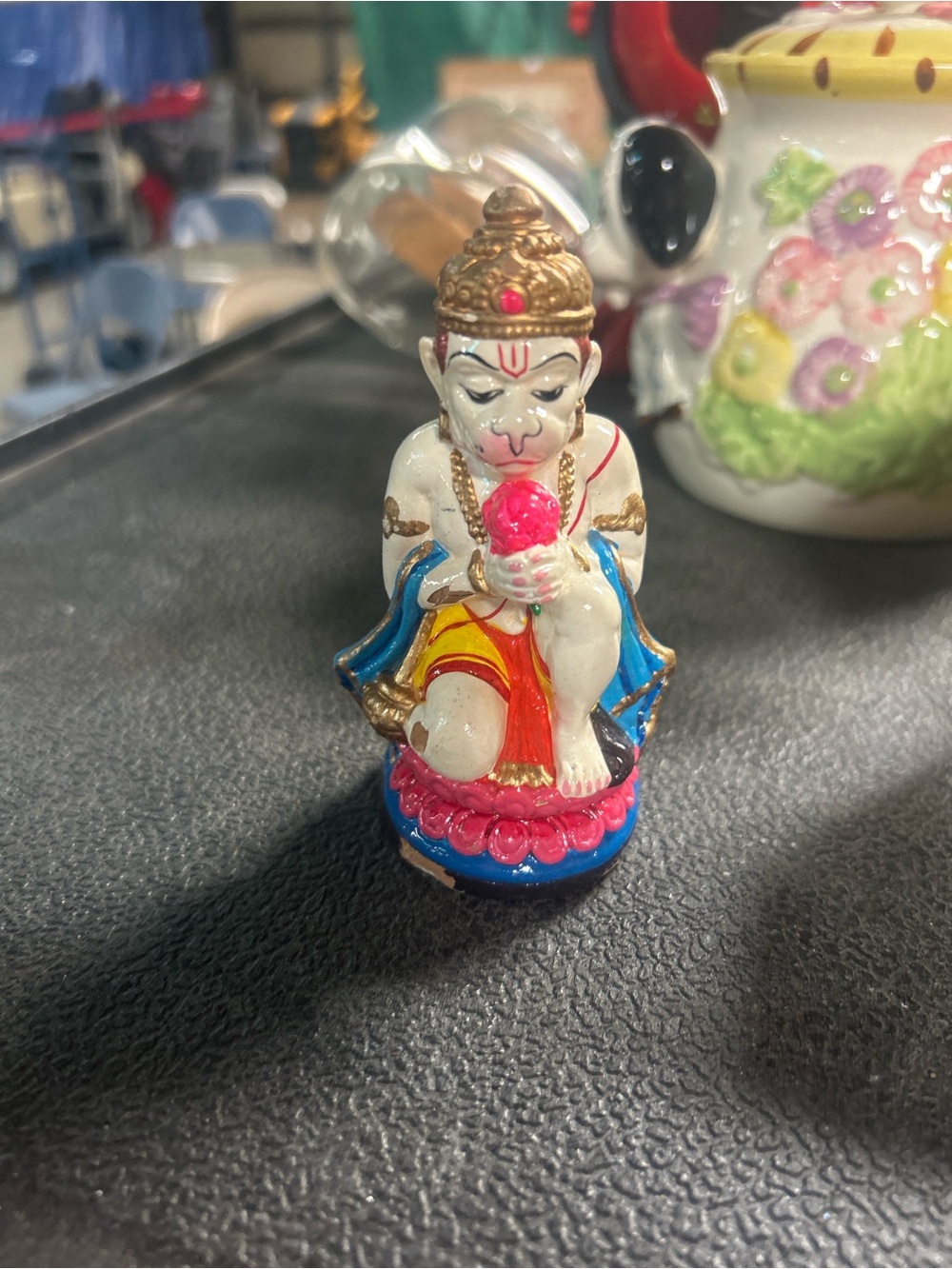 Hanuman Hand Painted Murti - Picture 2 of 3